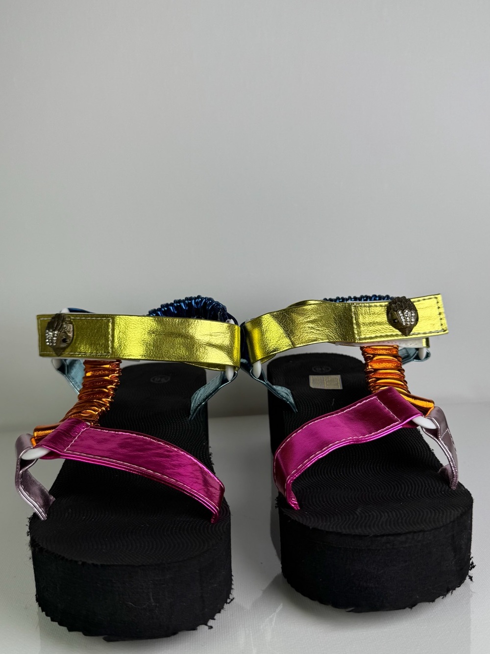 🔥🩴Metallic Multi-Color Platform Sandals - Women